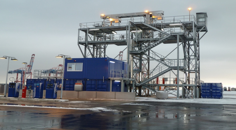 Van Carrier Betankung